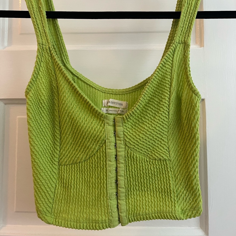 urban outfitters textured crop top